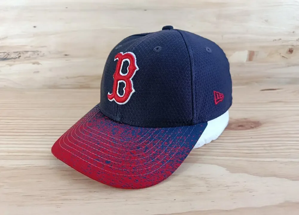 New Era 9FORTY Boston Red Sox Youth Kids Baseball Hat Cap Adjustable Navy Red
